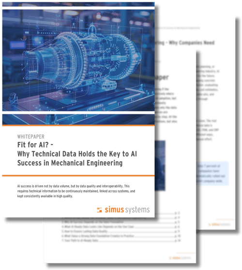 Preview White Paper: Fit for AI? - Why Technical Data Holds the Key to AI Success in Mechanical Engineering